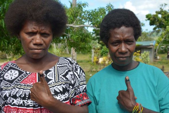 Too often disenfranchised by culture… women voters during Vanuatu's 2016 General Election. Photo: Commonwealth Secretariat